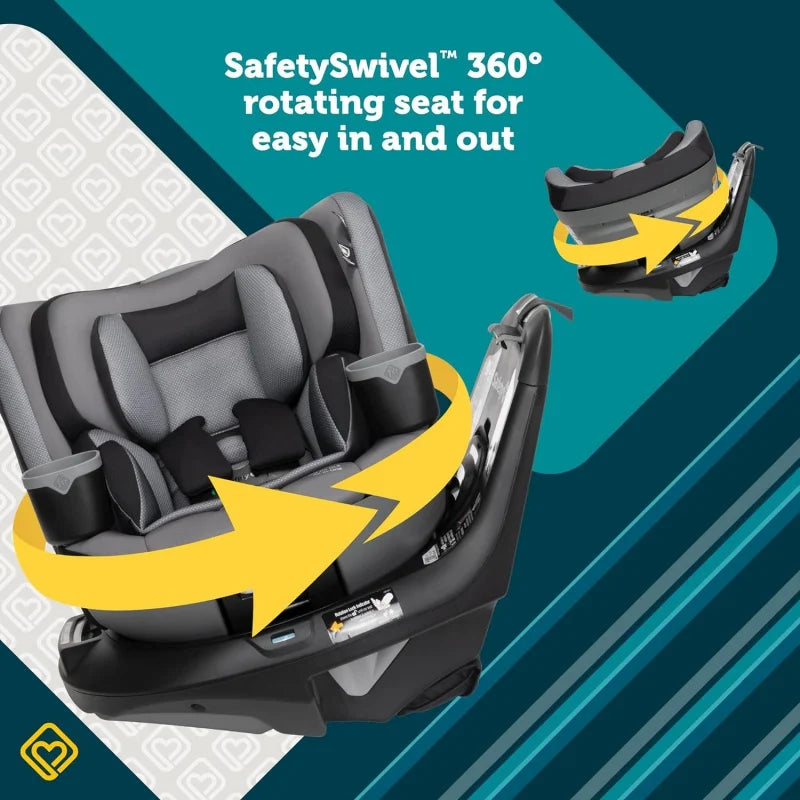 Turn and Go 360 DLX Rotating All-in-One Car Seat, Provides 360° seat Rotation, Dunes Edge