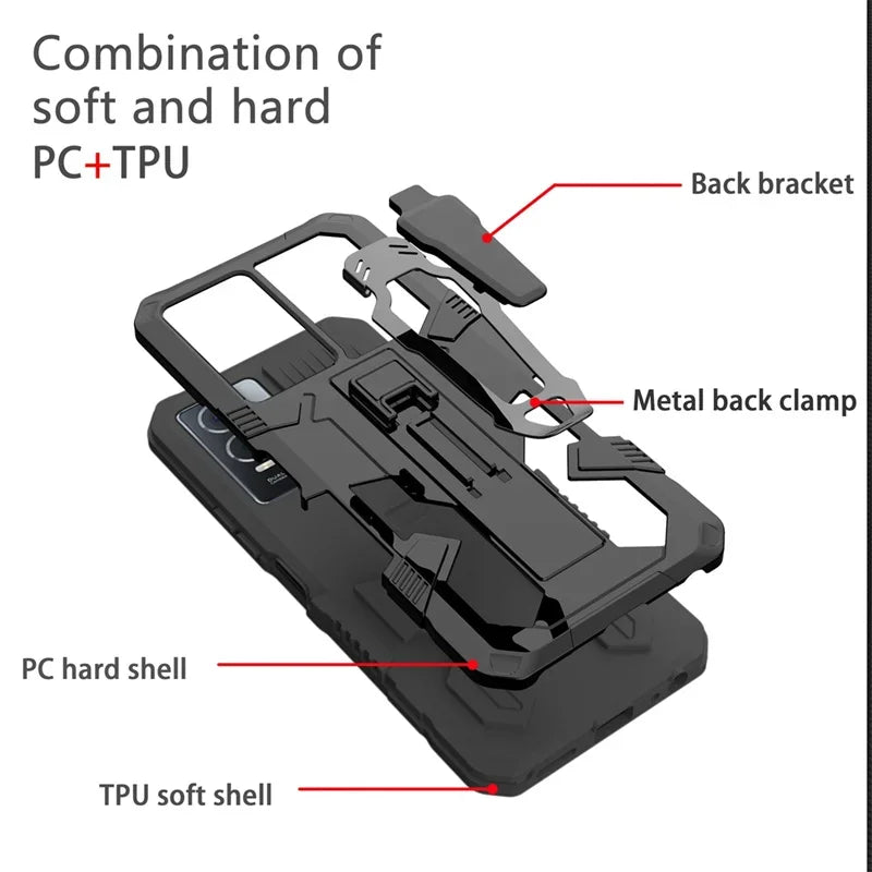 Armor Belt Clip Stand Case For Samsung Galaxy A55 A35 A25 A15 A05S A14 A24 A34 A54 5G Shockproof Protective Cover Fundas Coque
