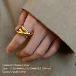 Load image into Gallery viewer, Newest Cross Multilayer Fashion Wide Ring Simple For Women Party Fine Jewelry Classic Gift Ring for Wedding Trendy Jewelry

