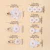 5/2/1/pcs Ins Daisy Flower Hair Clips Baby Girl Hairpins for Kids Lace White Barette Princess Hooks Infant Accessories Korean