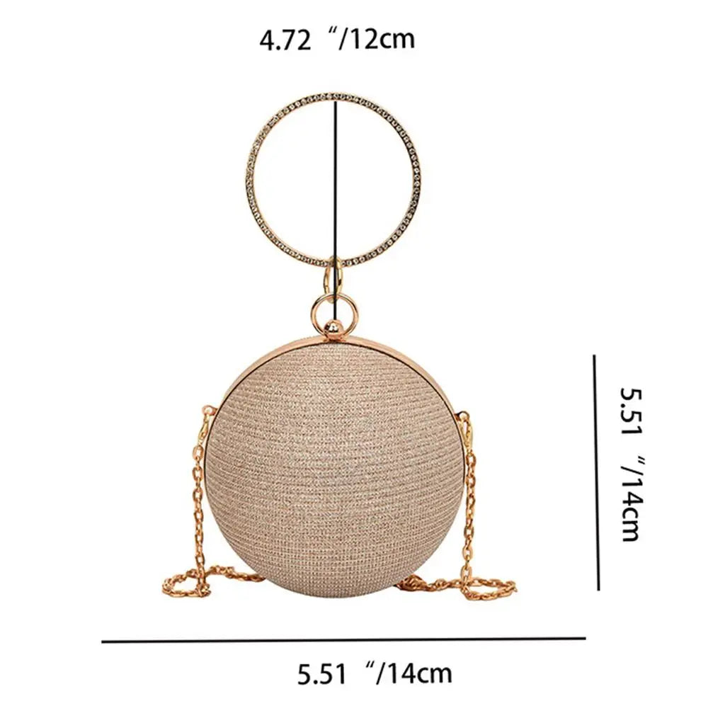 Rhinestone Evening Banquet Bag Mini Glitter Large Capacity Ladies Clutch Bag Shoulder Bag Crossbody Bag Ball Party Handbag