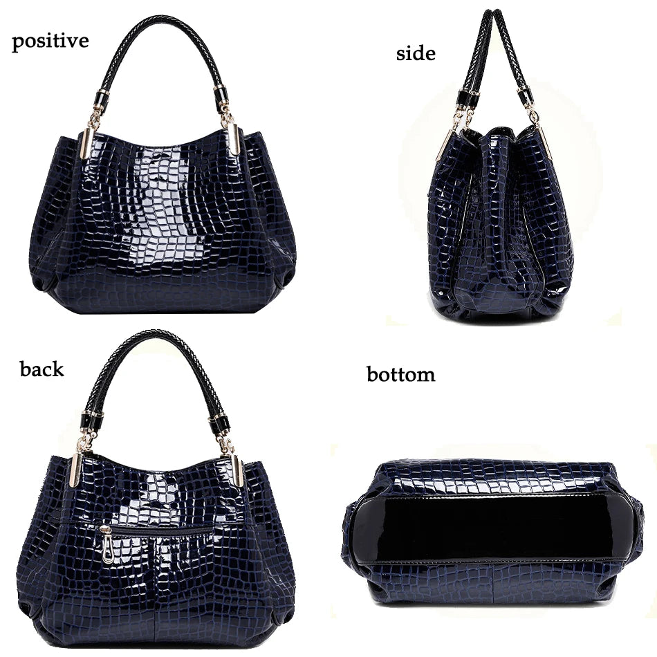 Famous Designer Brand Bags Women Leather Handbags 2023 Luxury Ladies Hand Bags Purse Fashion Shoulder Bags Bolsa Sac Crocodile