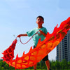 3/5m China Children's Fitness Dragon Dance With LED Yellow Red Shining Dragon Festival Performance New Year Gifs Funny Sport Toy