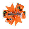 6/12/20Pcs/lot Christmas Day Hairpin Ribbon Cheer Up Hairclip Funny Pumpkin Head Halloween Hair Clips for Kids Hair Accessories