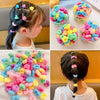 100Pcs Kids Elastic Hair Bands Girls Rubber Band For Children Sweets Scrunchie Hair Ties Clips Headband Baby Hair Accessories