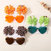3Pcs/Pack Solid Dot Hair Bows Clip Girls Boutique Bowknot Hair Clips Kids Colorful Heart Sun Glasses Children Hair Accessories