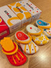 2024 McDonald's Mini Slipper Keychain Happy Meal Toys Figure Collectible Toy Desktop Decoration Kids Birthday Gifts