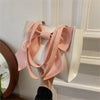 Bow Shaped Shoulder Bag For Women, Fresh And Large Capacity Portable Tote Bag