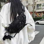 Load image into Gallery viewer, 2024 Techwear Style Punk Hip Hop Single Shoulder Crossbody Bag Men Women Street Vintage Chest Bag Casual Sport Fanny Pack
