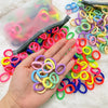 50/100/300Pcs Ealstic Basic Nylon Hair Ties for Girls Ponytail Hold Scrunchie Rubber Band Kid Fashion Hair Band Accessories