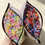Load image into Gallery viewer, 500Pcs/lot Girls Colourful Disposable Rubber Band Hair Ties Headband Children Ponytail Holder Bands Kids Hair Accessories
