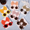 2Pcs/set Kids Summer Round Sunglasses Bows Headband Gift Sets Children Lovely Glasses Protection Hair Accessories for Girls