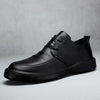 Shoes Casual Men Leather Big Toe Soft Sole Dress Versatile Business Lace-Up Summer Breathable Style 2023