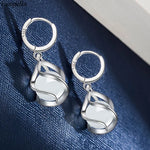 Load image into Gallery viewer, Fanqieliu 925 Silver Needle Women's High Quality Opal Jewelry Trendy Hollow Cage Drop Earrings New FQL23569
