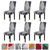 Spandex Chair Covers Elastic Chair Slipcover Printed Polyester Seat Chair Covers For Hotel Dining Room Office Banquet Home Decor