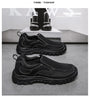 Handmade Leather Casual Shoes Men Sneakers Outdoor Men Shoes Breathable Flats Shoe Hot Sale Platform Slip On Men Loafers