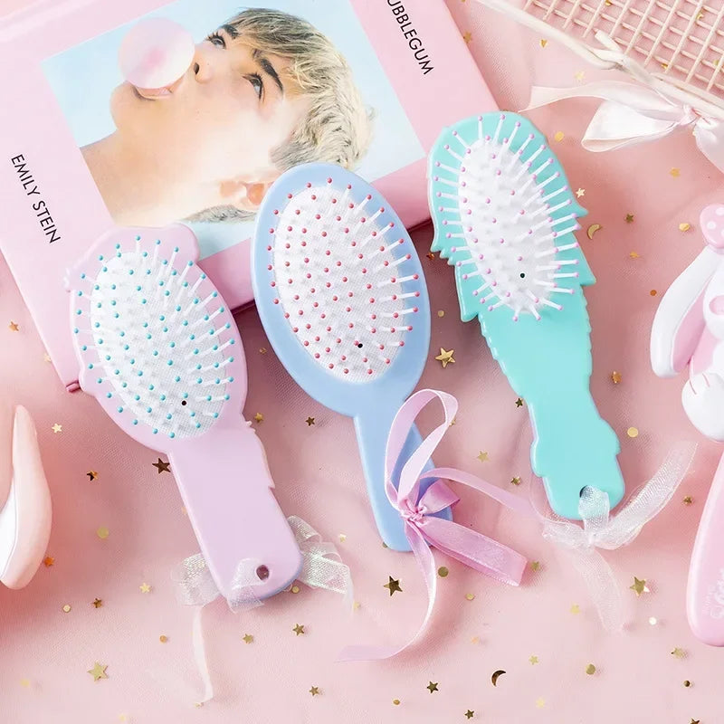 Disney Princess Combs for Girls Frozen Elsa Snow White Ariel Belle Hair Brushes Hair Care Baby Girl Care Air Cushion Combs Gifts