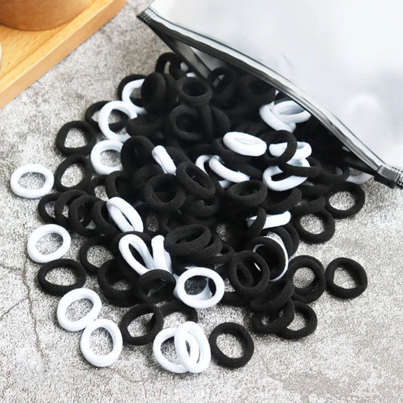 50/100pcs Kids Elastic Hair Bands Girls Gum Scrunchie Rubber Band for Children Nylon Hair Ties Headband Baby Hair Accessories