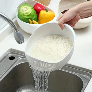 Rice Drain Basket Kitchen Items Fruit and Vegetable Draining Sieve Small Tools Multipurpose Device Baskets Drainer Gadgets Bar