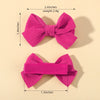 10pcs/set Girls Princess Solid Hairpins Hair Bows Nylon Safe Hair Clip Barrettes for Infants Toddlers Kids Baby Hair Accessories