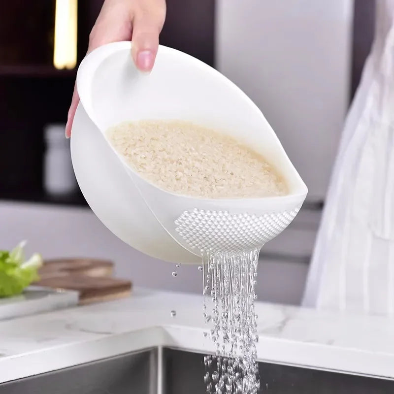 Rice Drain Basket Kitchen Items Fruit and Vegetable Draining Sieve Small Tools Multipurpose Device Baskets Drainer Gadgets Bar