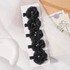 1Set 3-5Pcs Children Handmade Chiffon Petals Poppy Flower Hair Clips Rolled Rose Fabric Hair Flowers Kids Girls Hair Accessories