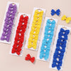 5Pcs/Set Solid Hairpins for Baby Grosgrain Ribbon Bows Hair Clips Boutique Handmade Headwear Girls Baby Hair Accessories