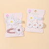 5/2/1/pcs Ins Daisy Flower Hair Clips Baby Girl Hairpins for Kids Lace White Barette Princess Hooks Infant Accessories Korean