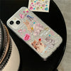 Korean Cute Glitter Cat Cloear Phone Case For iPhone 15 14 13 12 11 Pro Max X XS XR 7 8 Plus SE 3 Lovely Shockproof Soft Cover