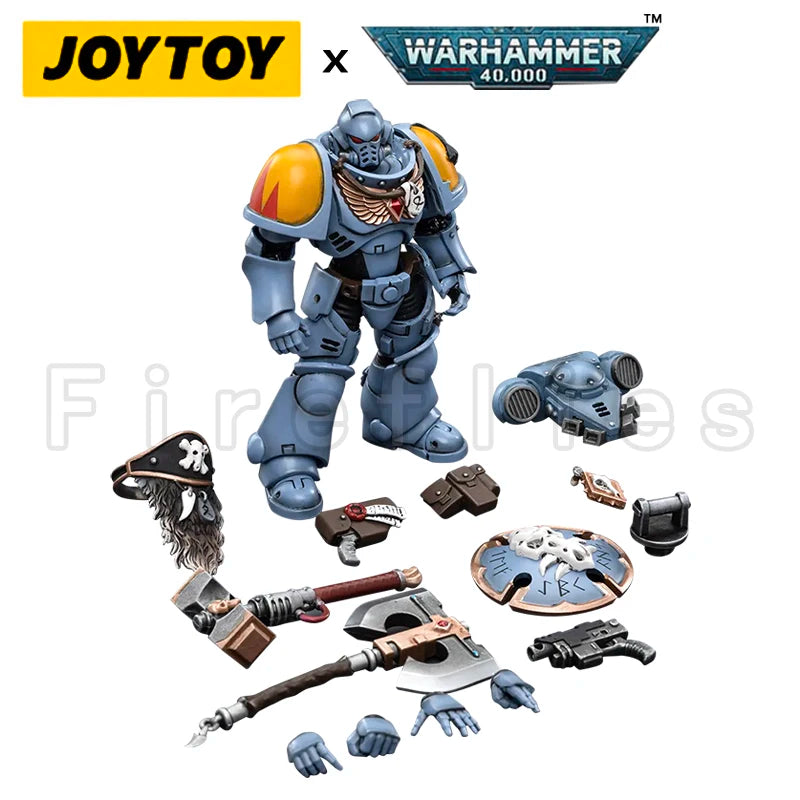 1/18 JOYTOY Action Figure 40K Space Wolves Claw Pack Sigyrr Stoneshield Anime Model Toy