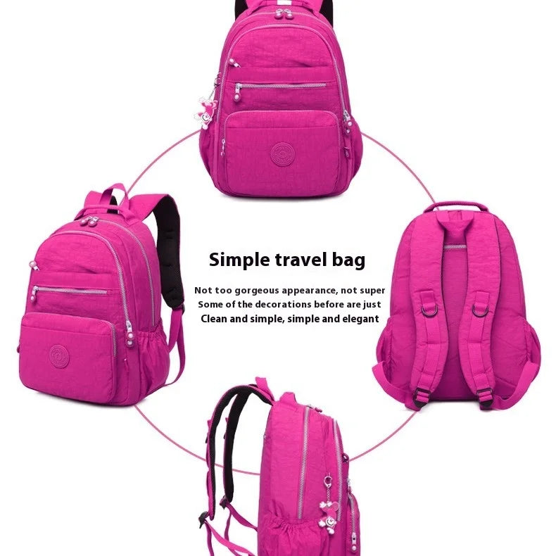 TEGAOTE Brand Laptop Backpack Women Travel Bags 2024 Multifunction Rucksack Waterproof Nylon School Backpacks For Teenagers Girl