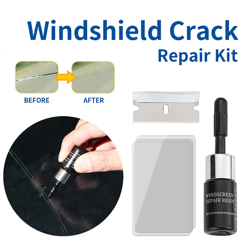 Windshield Crack Repair Kit Car Window Glass Liquid Repair Set Automotive Nano Fluid Glass Filler Easy DIY Kit Car Accessories