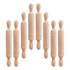 8 Pcs Shiwan Rolling Stick Home Decor Tiny Kid's Kitchen Tools Wooden Mini House Adornment Kitchenware Child Accessory Sticks