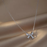 Load image into Gallery viewer, New Shiny Bowknot Pendant Necklaces For Women Exquisite Bird Moon Star Clavicle Chain Necklace Fashion Choker Party Jewelry Gift
