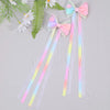 Sweet Pearl Long Tassel Hairpin Girls Satin Ribbon Hair Clip Barrettes Kids Party Hair Accessories Headwear Ponytail Clips