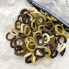 50/100/300Pcs Ealstic Basic Nylon Hair Ties for Girls Ponytail Hold Scrunchie Rubber Band Kid Fashion Hair Band Accessories