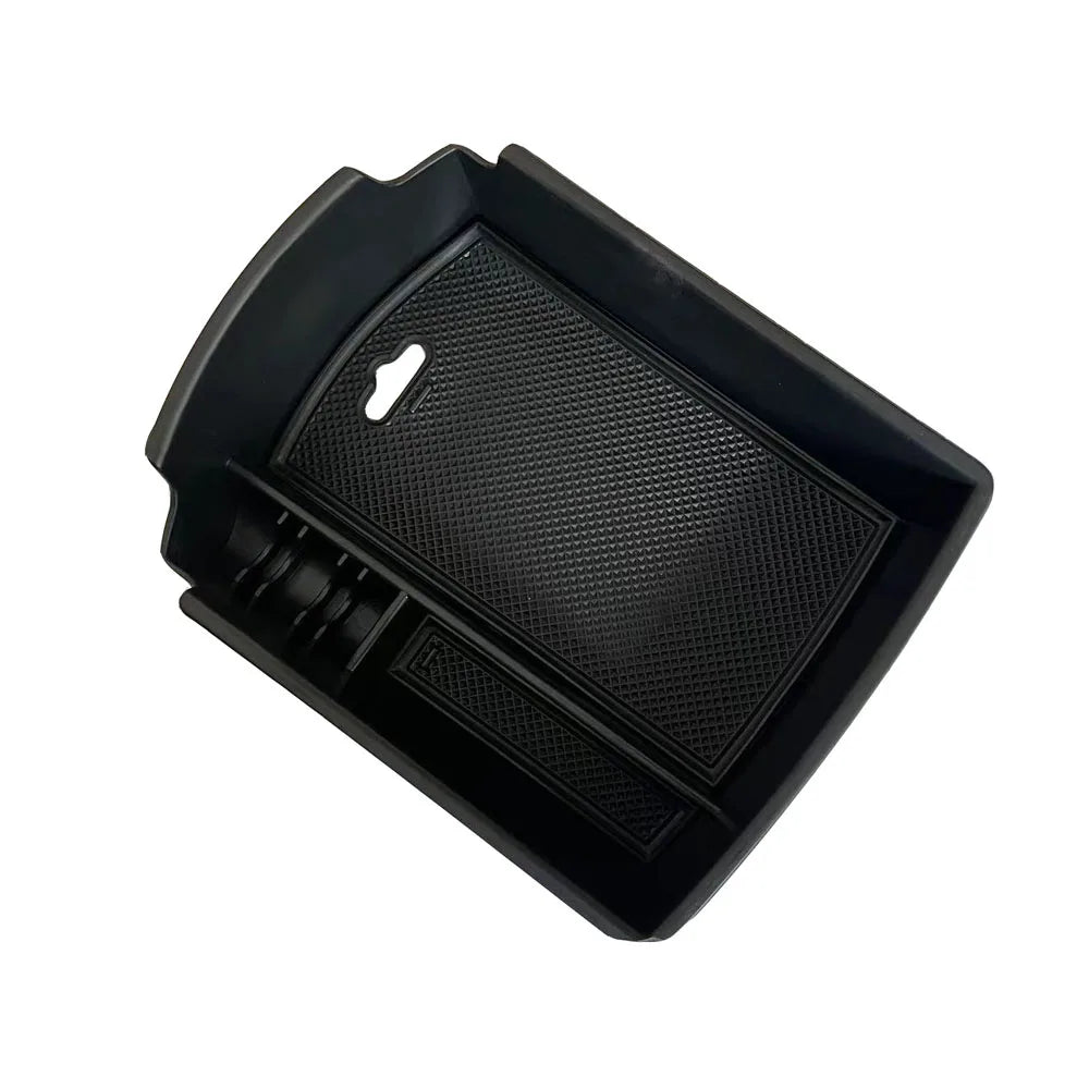 1pcs Car Center Console Organizer Tray Plastic Black Armrest Storage Box Fit for Kia Soul 2020-2022 Auto Interior Accessories