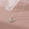 925 Sterling Silver Butterfly Necklace Delicate Animal Choker Shiny Collarbone Chain Birthday Gift For Women's Fashion Jewelry