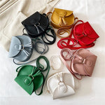 Load image into Gallery viewer, PU Leather Children Small Shoulder Bag Cute Princess Accessories Kids Coin Purse Handbags Cute Girls Baby Tassel Crossbody Bags
