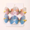 2/6Pcs Colorful Butterfly Hairpins Girl Hair Clips Barrettes Women Sweet Hair Ornament Rainbow Headwear Fashion Hair Accessories