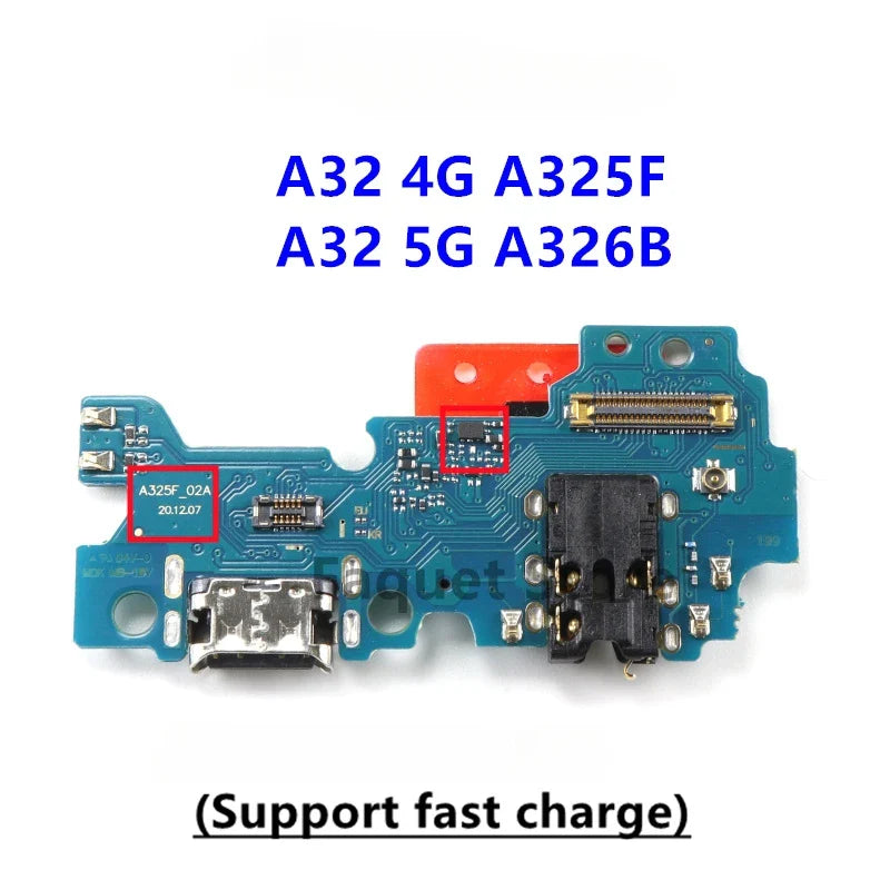 For Samsung A32 A325F A325M A325 Charge Connector USB Port Fast Charging Jack Dock Board For Samsung A32 5G A326B A326 Flex