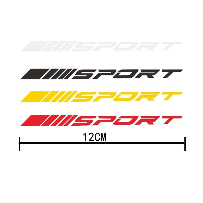 Fashion 4pc Car Stickers Wheels Rims Sport Racing DIY Stripes Decorative Stickers Emblem Car Styling Car SUV Truck Accessories