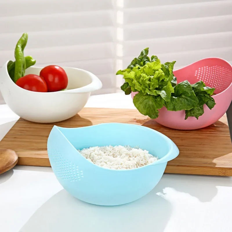 Rice Drain Basket Kitchen Items Fruit and Vegetable Draining Sieve Small Tools Multipurpose Device Baskets Drainer Gadgets Bar