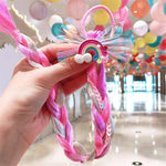 Load image into Gallery viewer, Girls Hair Bow Kids Rainbow Hair Tie Princess Accessories Toddler Snowflake Elastics Baby Accessories No Damage Braid
