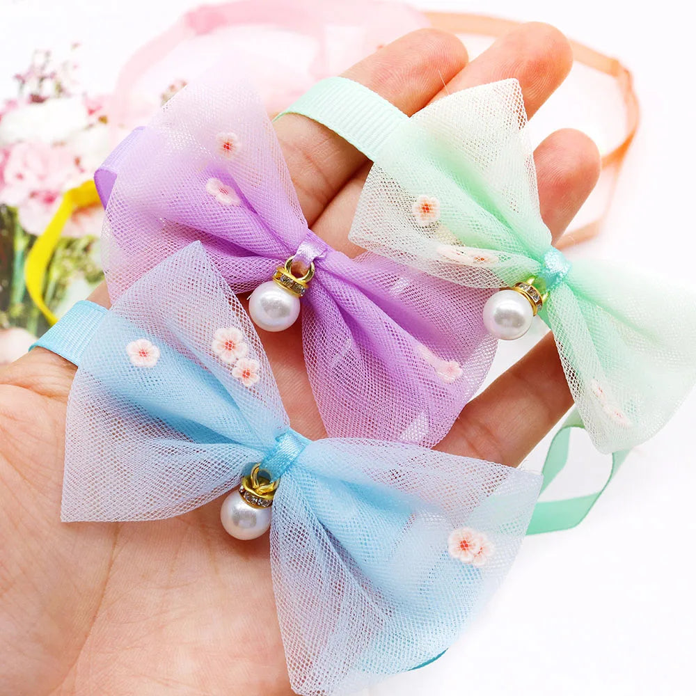 New Dog Bows 20/40PCS Adjjustable Pet Grooming Accessories For Dog Bowties Pet Collars Wholesale Dog Supplies Puppy Bow Ties