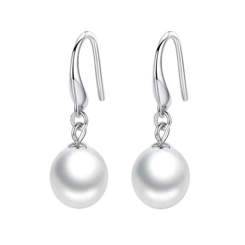 Fanqieliu 925 Silver Needle Fashion Jewelry Pearl Drop Earrings For Lady New FQL23508