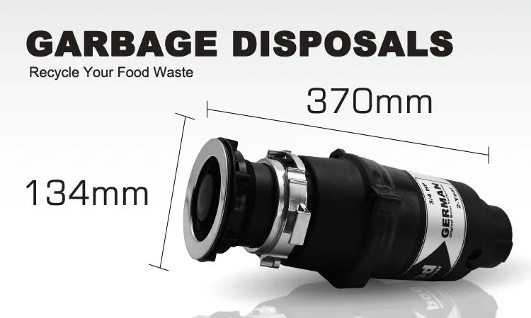 220V Household Food Garbage Disposal Food Residue Crusher Sewer Rubbish Disposal Crusher Grinder Kitchen Sink Appliance Home