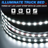 NLpearl LED Car Lights Strip Truck Cargo Running Light Lamp Flexible Rear Tail Running Reverse For GMC Sierra Car Accessories