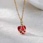 Load image into Gallery viewer, Stainless Steel Chain Heart Necklace For Women Goth Hugs Zircon Heart Pendant Necklace Trendy Wedding Marriage Jewlery Gift 2023
