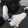 Leather Men White Flat Casual Shoes Lightweight Sneakers Breathable Sports Shoes Shoes for Men Tenis Shoes Zapatillas Hombre